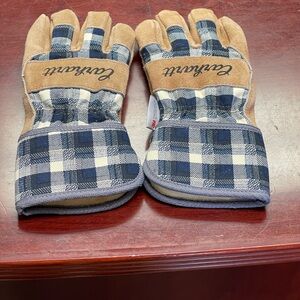 Carhartt Plaid 3M Thinsulate Work Gloves, Small